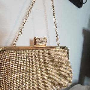 Rhinestone evening clutch